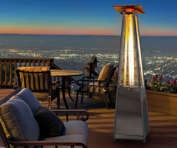 use your Bu-Ko Patio heater in an open