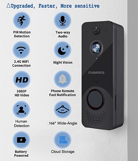 CHWares Wireless Video Doorbell