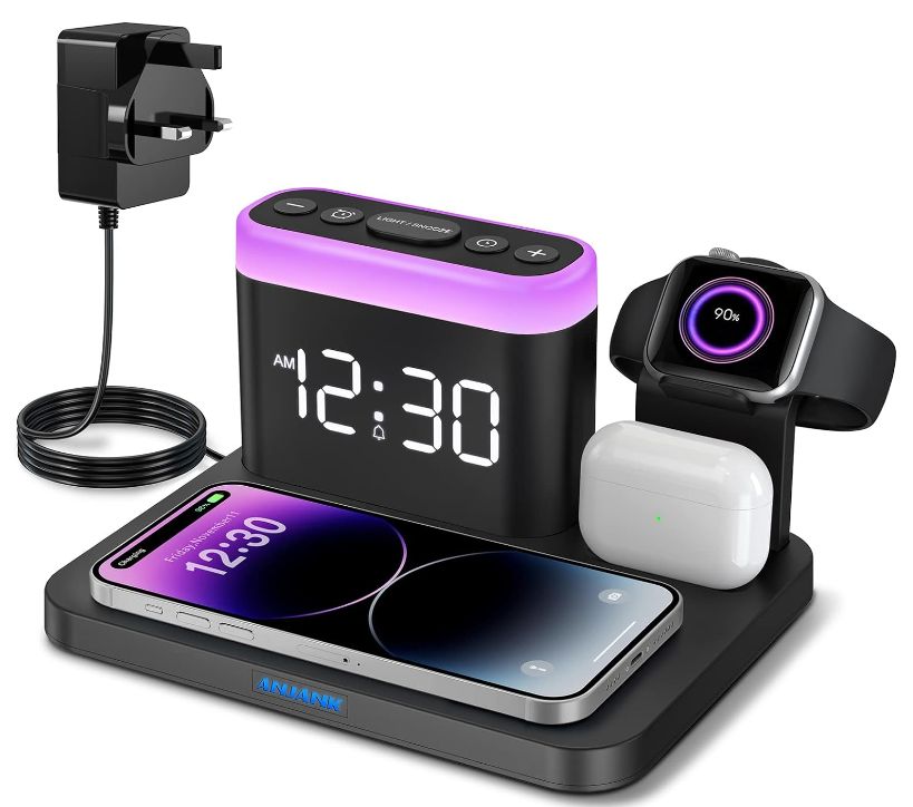 Alarm clocks charge phone